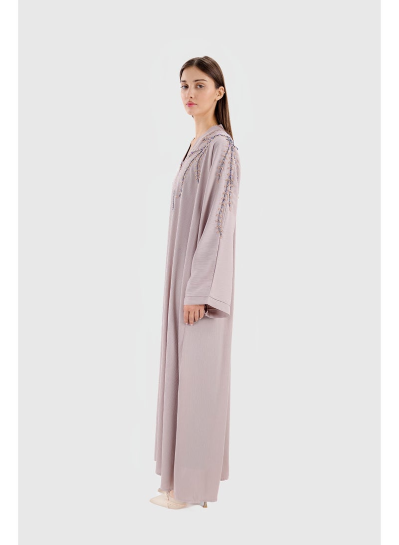 Ophelia Liora Luxury Dubai Style Abaya – Premium Open Abaya for Women, Elegant Modest Wear - Image 2